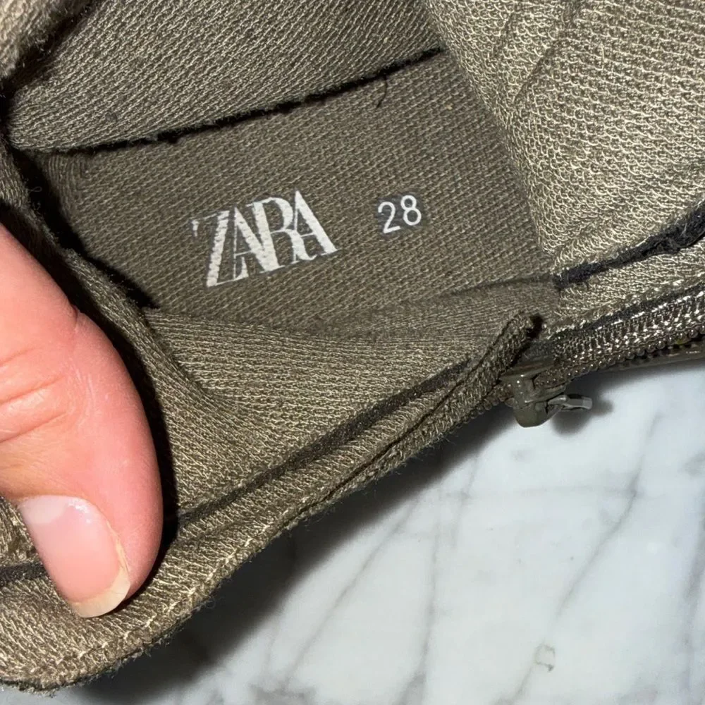 Zara Kids Brown Hiking Boots Sz 11 US 28 Euro